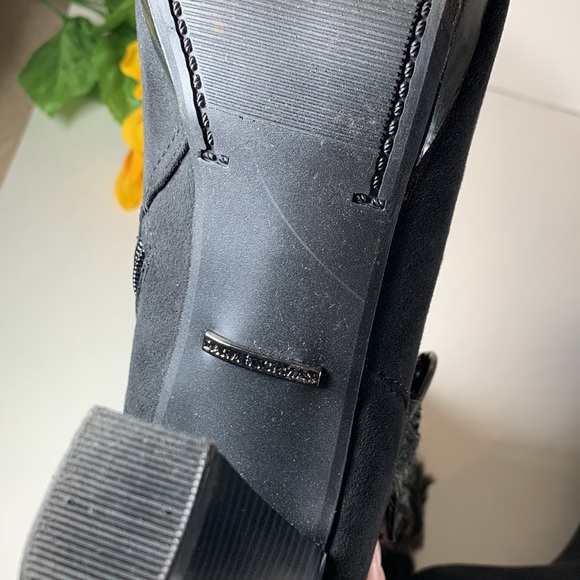 Dana Buchanan Connie Faux Fur Trim Ankle Boots - Picture 10 of 16